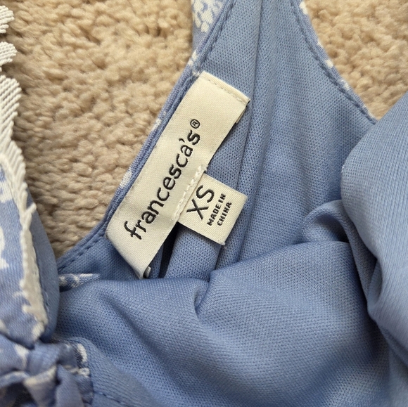 Francescas Blue Floral Ramper Size Xs - Picture 4 of 5